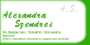 alexandra szendrei business card